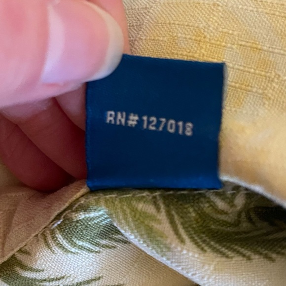 Seven Palm Hawaiian Shirt Men's XXL Yellow  Palm Trees Short Sleeve - Picture 7 of 7